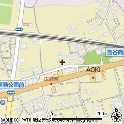 埼玉県熊谷市広瀬17周辺の地図