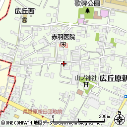 長野県塩尻市広丘原新田周辺の地図