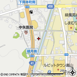 岐阜県高山市下岡本町1689周辺の地図