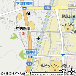 岐阜県高山市下岡本町1698周辺の地図
