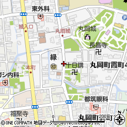 丸岡霞郵便局周辺の地図