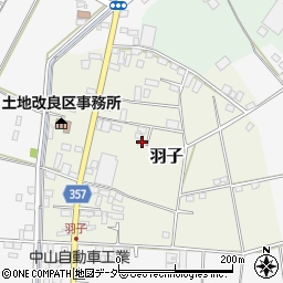 茨城県下妻市羽子290周辺の地図