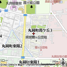 福井県坂井市丸岡町霞ケ丘周辺の地図