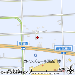 埼玉県深谷市長在家1832周辺の地図