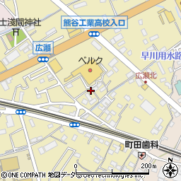 埼玉県熊谷市広瀬279周辺の地図