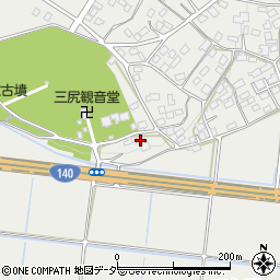 埼玉県熊谷市三ケ尻3706周辺の地図
