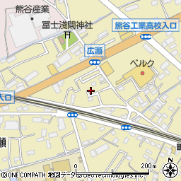 埼玉県熊谷市広瀬127周辺の地図