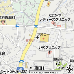 ヤオコー熊谷箱田店駐車場周辺の地図