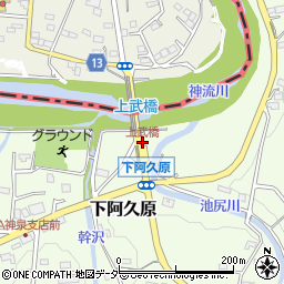 上武橋周辺の地図