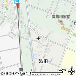 茨城県下妻市渋田周辺の地図