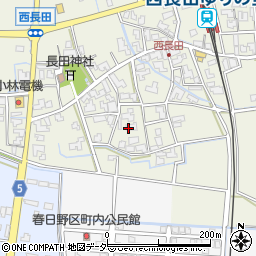 福井県坂井市春江町西長田周辺の地図