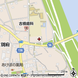 茨城県下妻市別府214周辺の地図