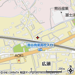 埼玉県熊谷市広瀬68周辺の地図