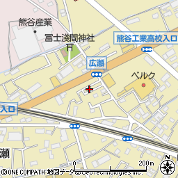 埼玉県熊谷市広瀬125周辺の地図
