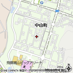 岐阜県高山市中山町693周辺の地図