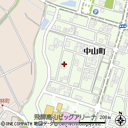 岐阜県高山市中山町738周辺の地図