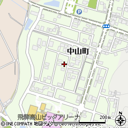 岐阜県高山市中山町711周辺の地図