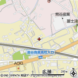 埼玉県熊谷市広瀬81周辺の地図