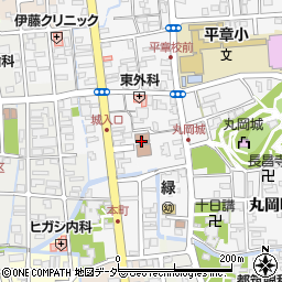 坂井市役所コミュニティセンター　丸岡城のまちコミュニティセンター周辺の地図
