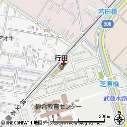 行田周辺の地図