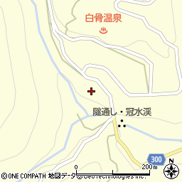 白骨温泉　煤香庵周辺の地図