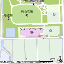 行田市総合体育館周辺の地図