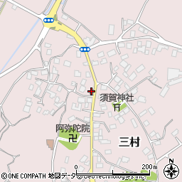 三村簡易郵便局周辺の地図