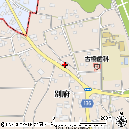 茨城県下妻市別府376-1周辺の地図