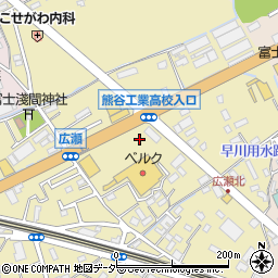 埼玉県熊谷市広瀬155周辺の地図