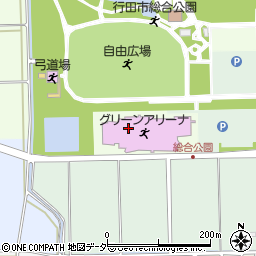 行田グリーンアリーナ周辺の地図