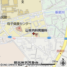 セブンイレブン熊谷大原店周辺の地図