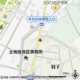 茨城県下妻市羽子106周辺の地図