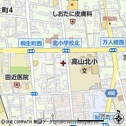 高山信用金庫桐生支店周辺の地図