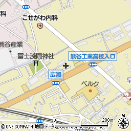 埼玉県熊谷市広瀬140-8周辺の地図