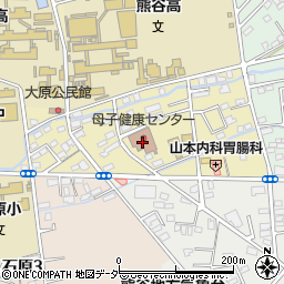 熊谷市母子健康センター周辺の地図
