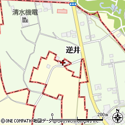 茨城県古河市東山田3387周辺の地図