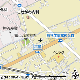 埼玉県熊谷市広瀬141周辺の地図