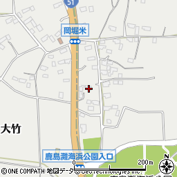 茨城県鉾田市大竹689周辺の地図