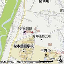 松本市　今井地区福祉ひろば周辺の地図