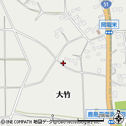 茨城県鉾田市大竹655周辺の地図