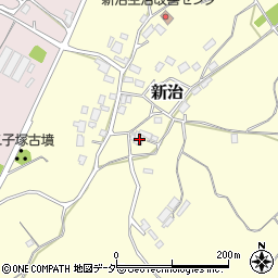 茨城県かすみがうら市新治653周辺の地図