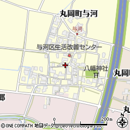 福井県坂井市丸岡町与河周辺の地図