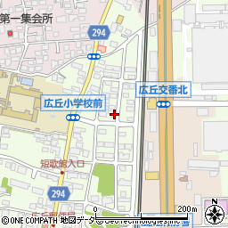 長野県塩尻市広丘原新田553-4周辺の地図