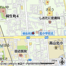 スタジオマリオ高山・桐生店周辺の地図