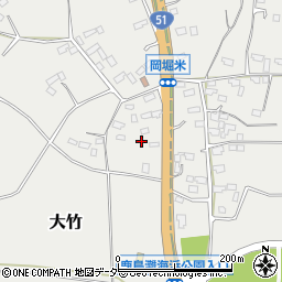 茨城県鉾田市大竹674周辺の地図