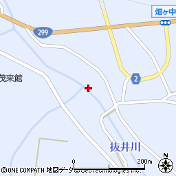 抜井川周辺の地図