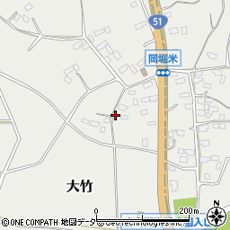 茨城県鉾田市大竹664周辺の地図