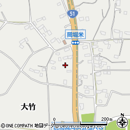 茨城県鉾田市大竹674-5周辺の地図