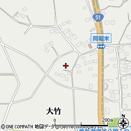 茨城県鉾田市大竹652周辺の地図
