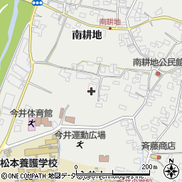 長野県松本市今井南耕地周辺の地図